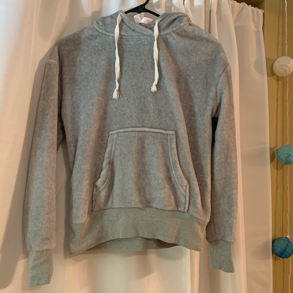 Light gray Fuzzy Sweatshirt